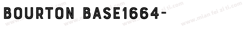 Bourton Base1664字体转换